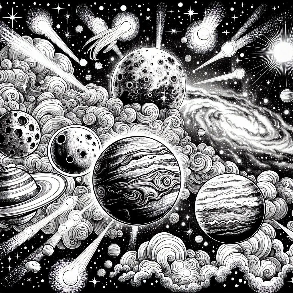 Explore the Universe with Our Free Planet Coloring Page Collection!