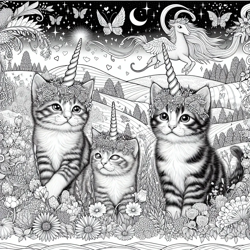 Unleash Your Imagination with Our Kittycorn Coloring Page Collection!